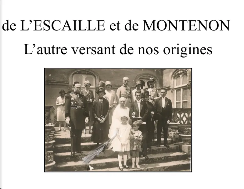 Couverture du livre de l'Escaille et de Montenon