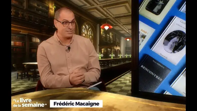 Reportage vidéo : Frédéric Macaigne, biographe à Saint-Quentin, invité de l’émission Le Livre de ma vie